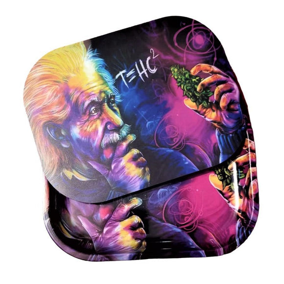 Bandeja Metálica para Liar con Tapa - Albert Einstein