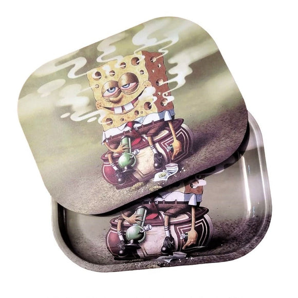 Bandeja Metálica para Liar con Tapa - Bob Esponja