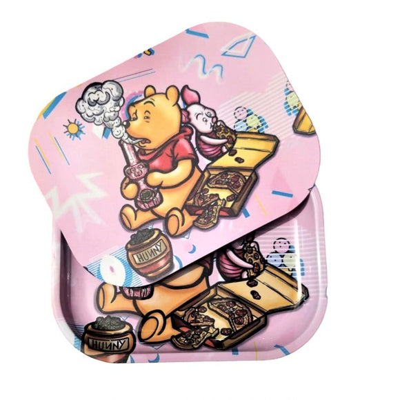 Bandeja Metálica para Liar con Tapa - Winnie Pooh