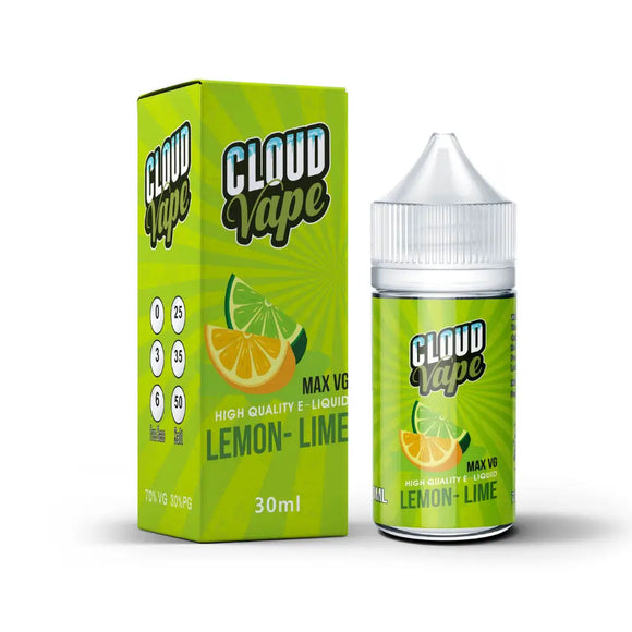 Cloud Vape Lemon Lime 30ml - 70/30 VG/PG 3mg