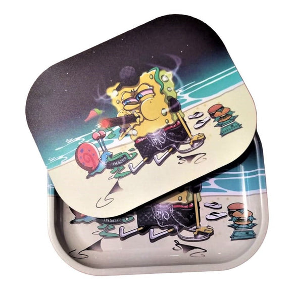 Bandeja de Liar con Tapa - Diseño Bob Esponja Playa