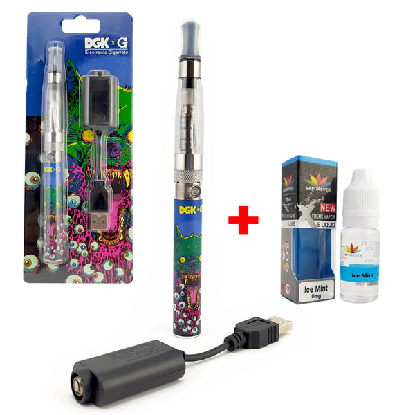 Cigarro Electrónico DGK 1100mAh + Líquido Vaporever 10ml - Kit Inicio